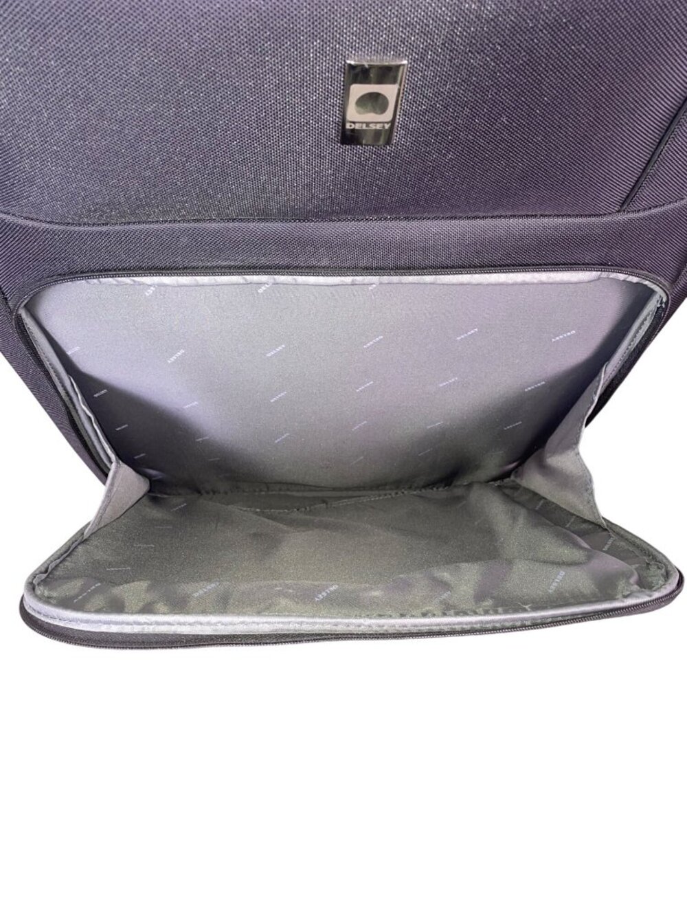 Delsey Unisex Black Expandable Spinner Wheels Rolling Travel Suitcase  Luggage - Picture 6 of 12